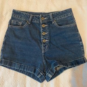 BDG Super High Rise Foxy Denim Shorts